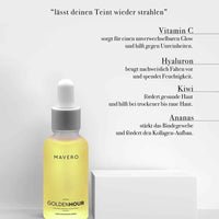 GOLDENHOUR Vitamin C Hyaluronsäure Serum Kiwi Ananas glow Hautpflege